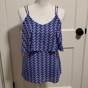 Charming Charlie red, white, and blue tank